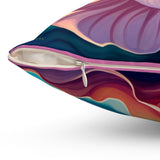 Poppy Painting Spun Polyester Square Pillow