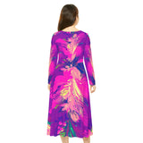 Women's Long Sleeve Dance Dress Custom Art Design