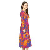 Women's Long Sleeve Dance Dress (AOP)