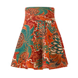 Women's Skater Skirt Tropical Sunset Custom Art Design