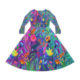Women's Long Sleeve Dance Dress (AOP)