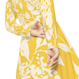 Women's Long Sleeve Dance Dress Art Design