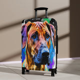 Suitcase Rhodesian Ridgeback Watercolor Art