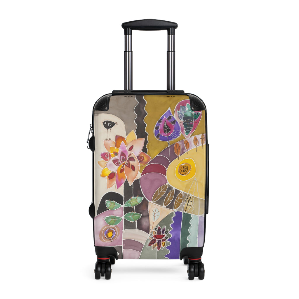 Suitcase Abstract Folk Art