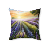 Lavender Flowers Fantasy Painting Pillows in 4 Sizes