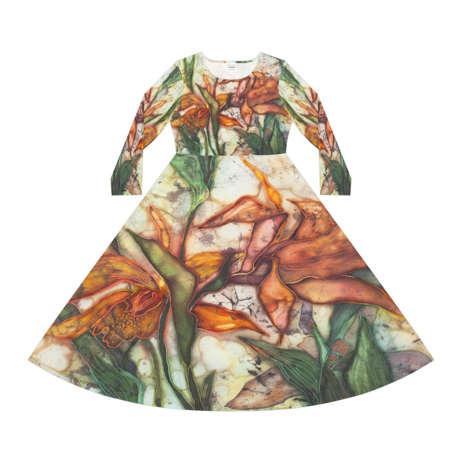 Women's Long Sleeve Dance Dress