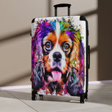 Suitcase Watercolor King Charles Spaniel