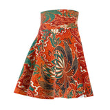 Women's Skater Skirt Tropical Sunset Custom Art Design