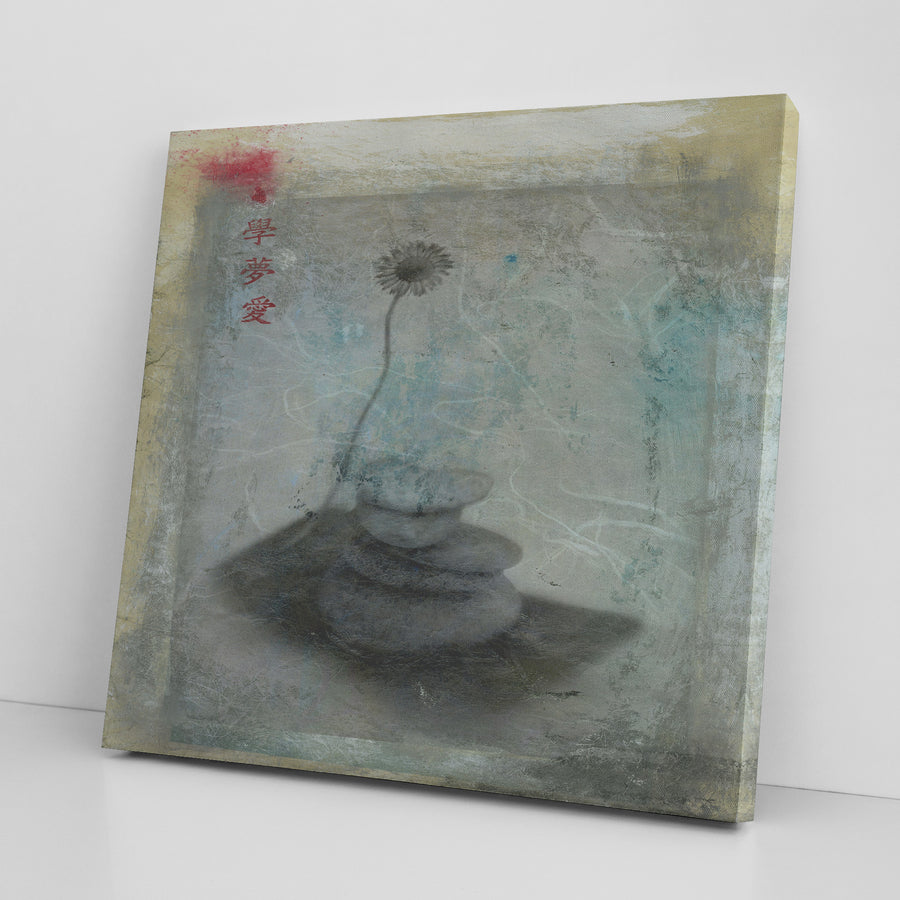 Wabi Sabi Stones and Flower