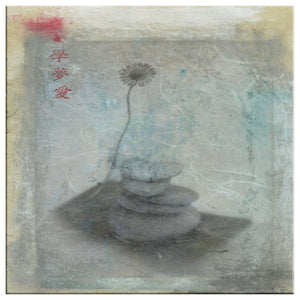 Wabi Sabi Stones and Flower