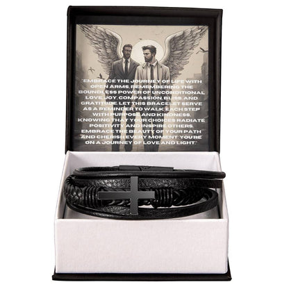 Embrace the Journey Men's Cross Bracelet