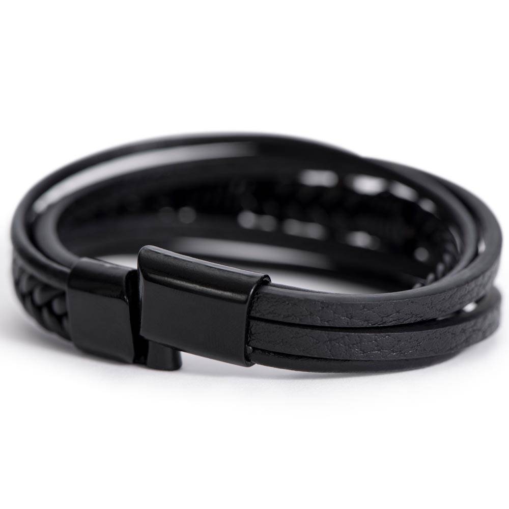 Embrace the Journey Men's Cross Bracelet