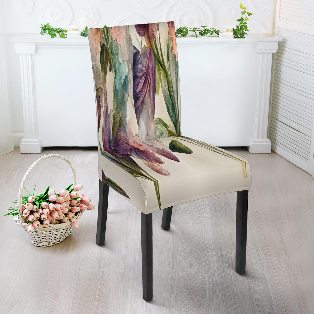 Dining Chair Slipcover Exotic Floral Paradise