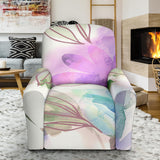 Reclining Chair Slipcover Watercolor Flowers