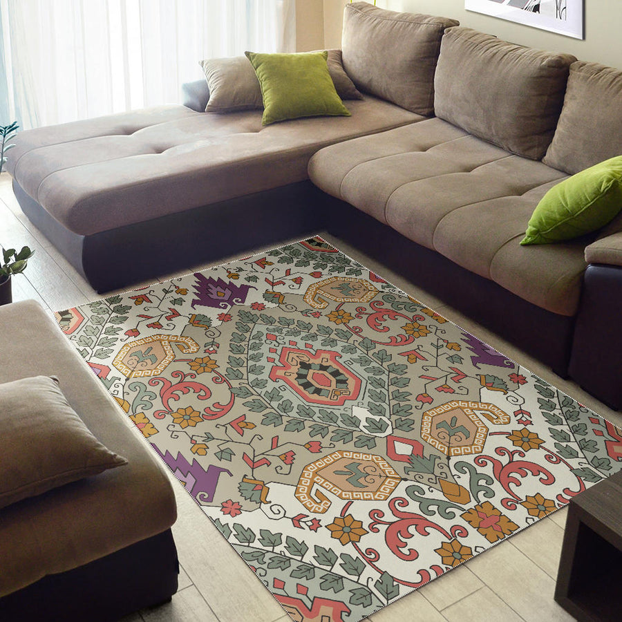 Paisley Ikat Rug Design