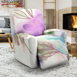 Reclining Chair Slipcover Watercolor Flowers