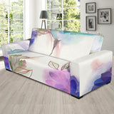 Couch Slipcover Watercolor Flowers