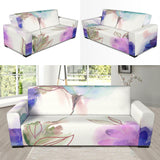 Couch Slipcover Watercolor Flowers