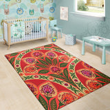 Folk Art Floral Rug