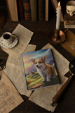 Spiral Notebook - Ruled Line Welsh Corgi and Squirrel in a Mountain Meadow
