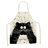 Cat Lovers Cute Cat Print Kitchen Aprons For The Awesome cook