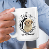 Shih Tzu- My Shih Tzu Leaves Paw Prints On My Heart White Coffee Mug