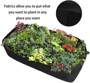Fabric Flower Grow Bag Vegetable Planting Bag Raised Garden Bed Square Garden Planter Pot With Handles For Plants Flower z2