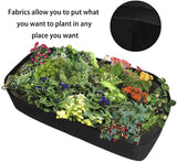 Fabric Flower Grow Bag Vegetable Planting Bag Raised Garden Bed Square Garden Planter Pot With Handles For Plants Flower z2