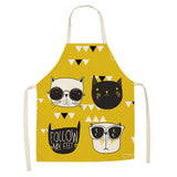 Cat Lovers Cute Cat Print Kitchen Aprons For The Awesome cook