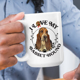 Basset Hound-I Love My Basset Hound  White  Coffee Mug