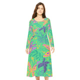 Women's Long Sleeve Dance Dress Butterfly Dance
