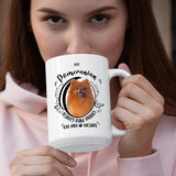 Pomeranian- My Pomeranian Leaves Paw Prints On My Heart White Coffee Mug