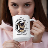 Chihuahua- My Chihuahua Leaves Paw Prints On My Heart White Coffee Mug