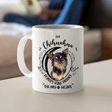 Chihuahua- My Chihuahua Leaves Paw Prints On My Heart White Coffee Mug