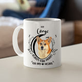 Corgi- My Corgi Leaves Paw Prints On My Heart White Coffee Mug