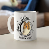 Sheltie- My Sheltie Leaves Paw Prints On My Heart White Coffee Mug