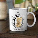 Westie- My Westie Leaves Paw Prints On My Heart White Coffee Mug