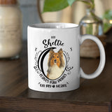 Sheltie- My Sheltie Leaves Paw Prints On My Heart White Coffee Mug