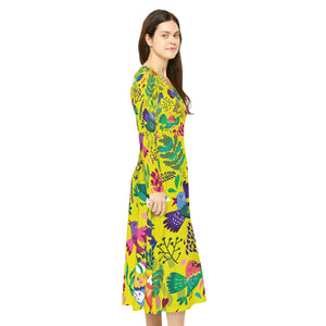Women's Long Sleeve Dance Dress Fly Like The Birds