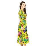 Women's Long Sleeve Dance Dress Fly Like The Birds
