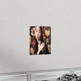 Hearts and Flowers Premium Matte Vertical Poster Vermeer Style
