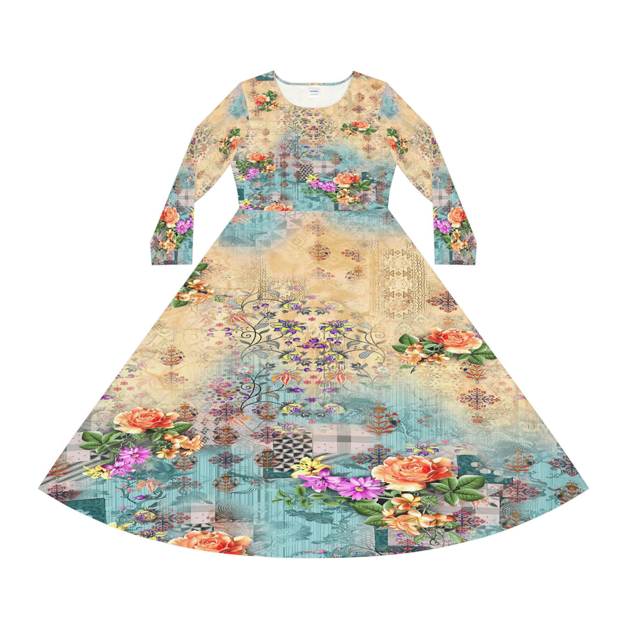 Women's Long Sleeve Dance Dress County Girl
