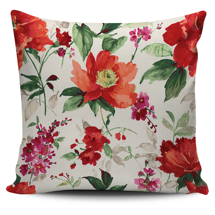 Floral - Flame Cushion Cover