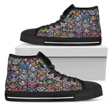 HT  Wall of Cats- Women's Graffiti Inspired High Tops