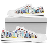 Wine Lovers-Blame The Wine Low Top Shoes