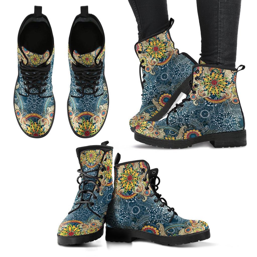 Mandala Design Custom Crafted Boot