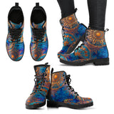 Spiritual-Blue Gold Boots