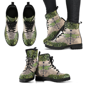 Green Dragonfly Handcrafted Boots