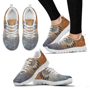 DreamCatcher Mandala Handcrafted White Sole Sneakers