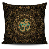 Elegant Golden OM Sign Pillow Cover